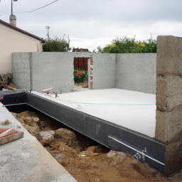 Agrandissement terrasse pour jardin suspendu Croix